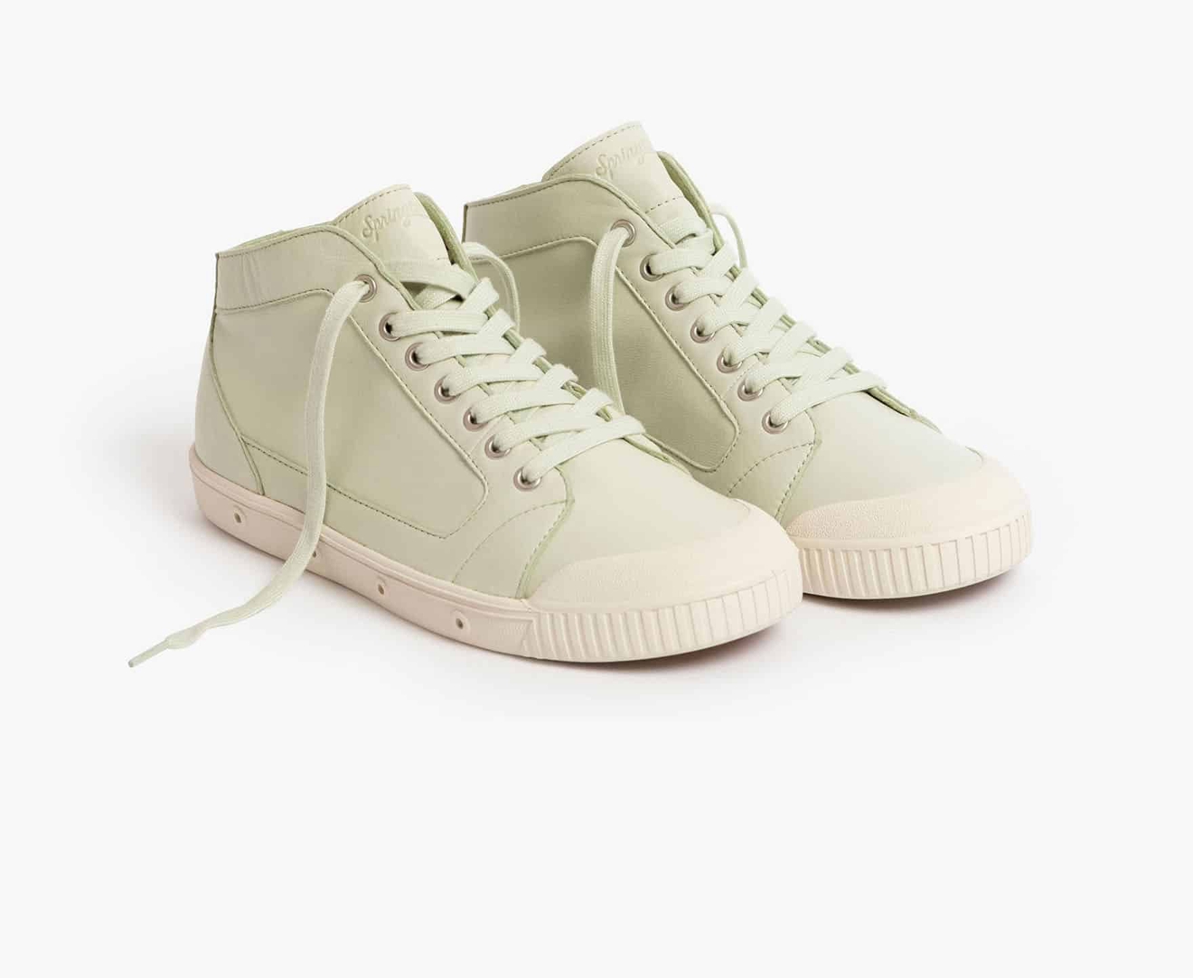 Spring Court M2 LAMBSKIN Men's Trainers Light Green | South Africa-78EFPKAUX